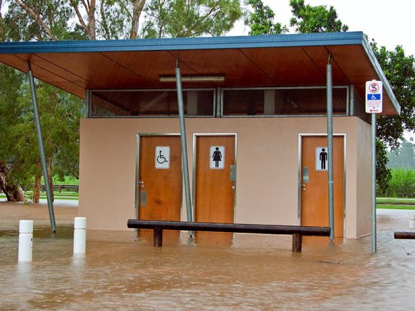 toilet overflowing